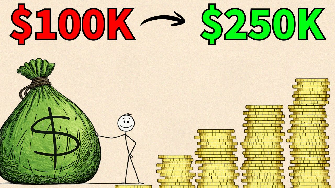 How to Go From $100K to $250K Net Worth (The Rules Change Here)